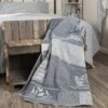 Sawyer Mill Blue Quilted Throw - Farm