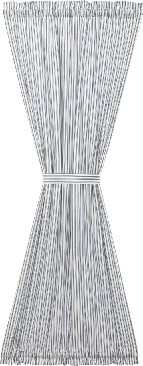 Sawyer Mill Blue Ticking Stripe Door Panel - 40x72 2 Sawyer Mill Blue Ticking Stripe Door Panel - 40x72 - Image 2