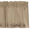 Sawyer Mill Charcoal Gather Valance - 72x20