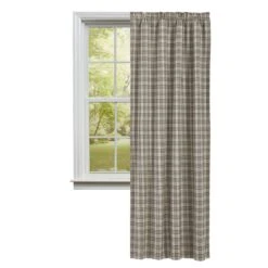 Sawyer Mill Charcoal Plaid Blackout Panel - 40x84