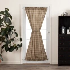 Sawyer Mill Charcoal Plaid Door Panel 6 Sawyer Mill Charcoal Plaid Door Panel -Country Home Decor Store sawyer mill charcoal plaid door panel 840528173875 image3 34118.1754083451