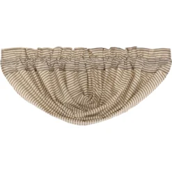 Alternative view of Sawyer Mill Charcoal Ticking Stripe Valance - Balloon 60x15