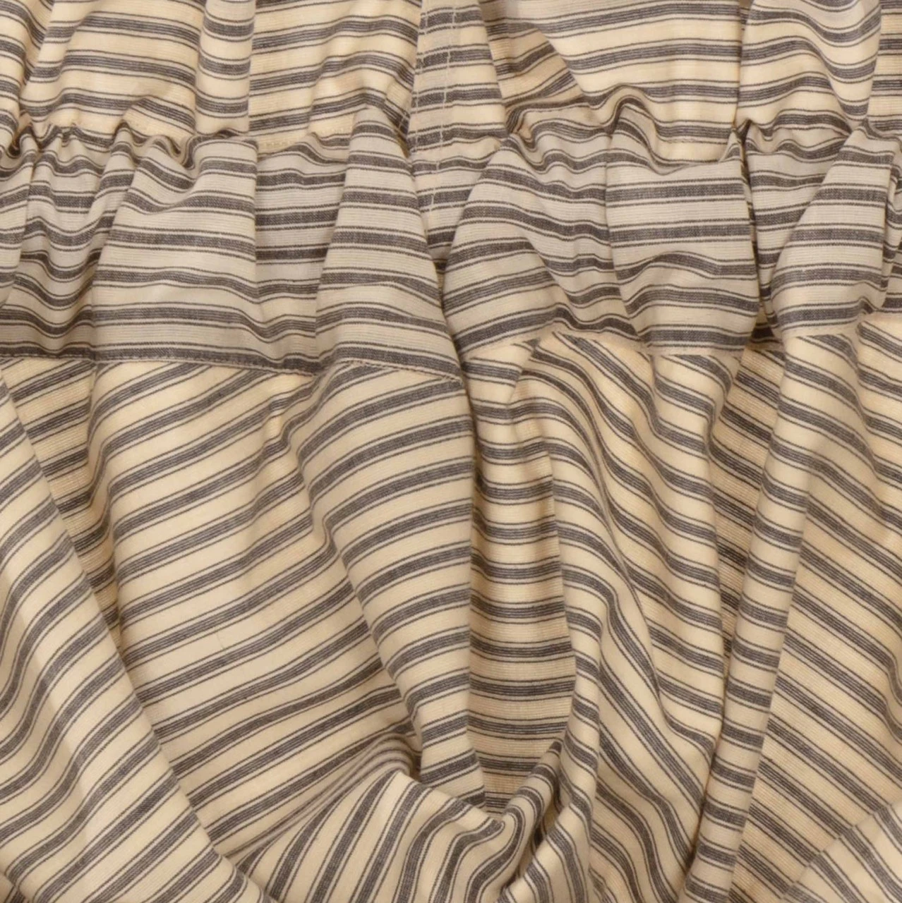 Sawyer Mill Charcoal Ticking Stripe Valance - Balloon 60x15 4 Sawyer Mill Charcoal Ticking Stripe Valance - Balloon 60x15 - Image 4