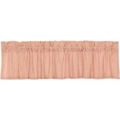Alternative view of Sawyer Mill Red Ticking Stripe Valance - 72x16