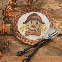 Alternative view of Scarecrow Braided Trivets - 8" Set Of 2