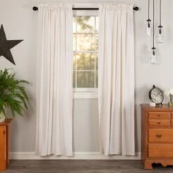 Simple Life Flax Antique White Panels - 80x84 -Country Home Decor Store simple life flax antique white panels 80x84 840528181368 image3 26848.1754082322