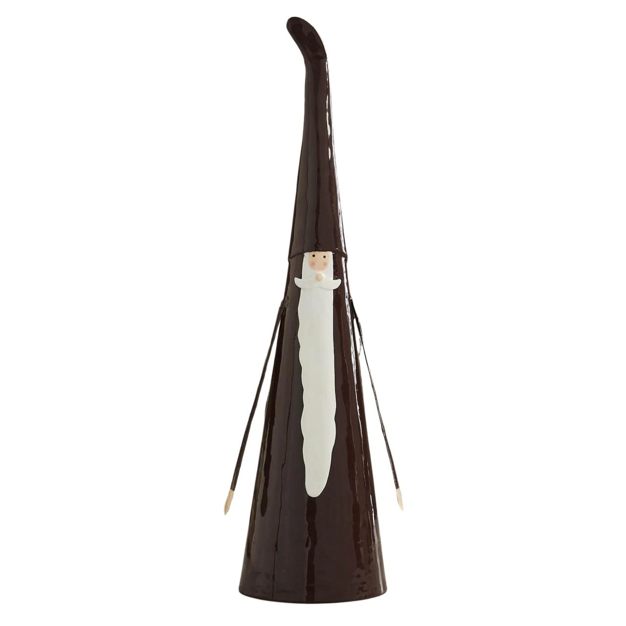 Skinny Santa Figurine - Metal 4.5x17 1 Skinny Santa Figurine - Metal 4.5x17