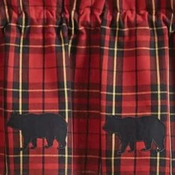 Sportsman Plaid Appliqued Bear Valance - 60x14 7 Sportsman Plaid Appliqued Bear Valance - 60x14 -Country Home Decor Store sportsman plaid appliqued bear valance 60x14 762242012806 image4 11756.1762804610