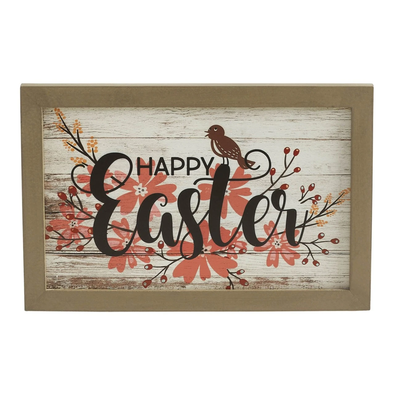 Spring In Bloom Happy Easter Floral Wall Sign - 12x8 1 Spring In Bloom Happy Easter Floral Wall Sign - 12x8