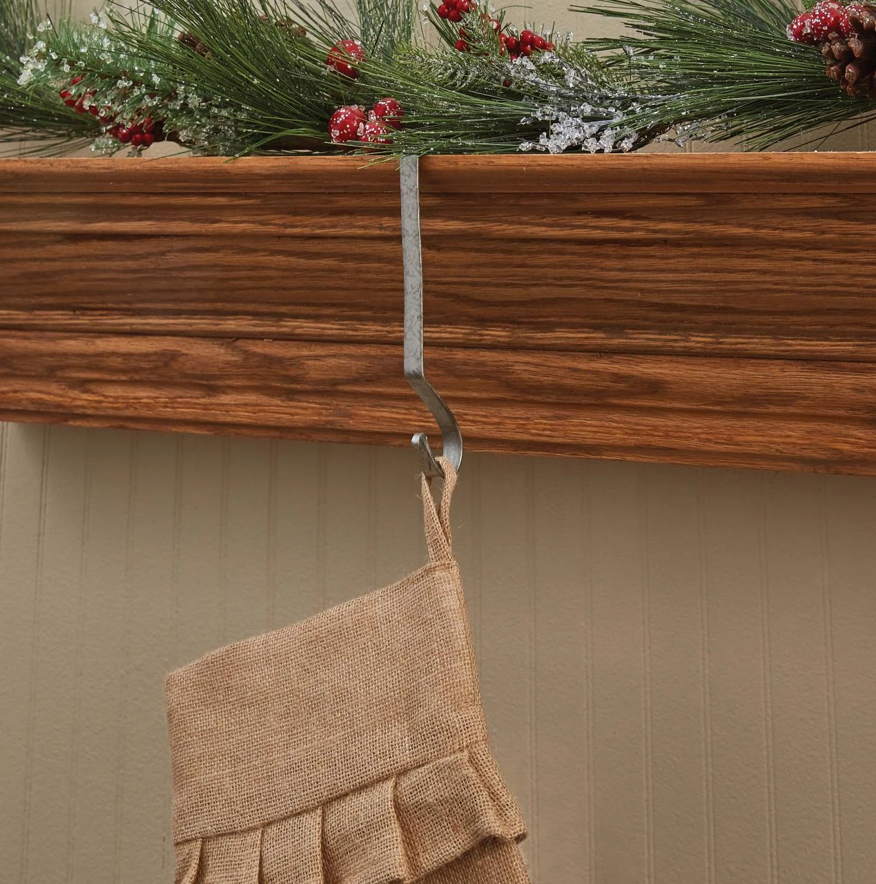 Stocking Hanger - Galvanized 2 Stocking Hanger - Galvanized - Image 2