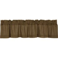 Alternative view of Tea Cabin Green Plaid Valance - 72x16