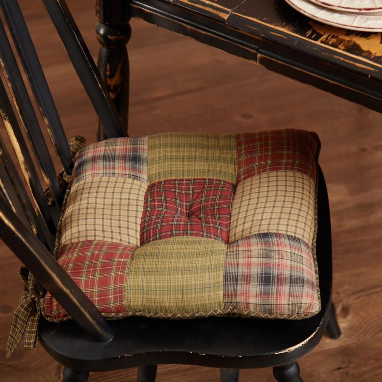 Tea Cabin Patchwork Chair Pad 2 Tea Cabin Patchwork Chair Pad - Image 2