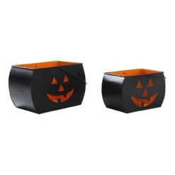 Trick Or Treat Tealight Holders - Black Set Of 2 8 Trick Or Treat Tealight Holders - Black Set Of 2 -Country Home Decor Store trick or treat tealight holders black set of 2 840233933269 image4 65407.1755535744