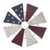 USA Flag Windmill Blade Wall Hanging - Metal 12.5"