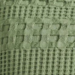 VHC Brands Waffle Weave Olive Green Throw Blanket - 50x60 5 VHC Brands Waffle Weave Olive Green Throw Blanket - 50x60 -Country Home Decor Store vhc brands waffle weave olive green throw blanket 50x60 840233931906 image3 36939.1759770663
