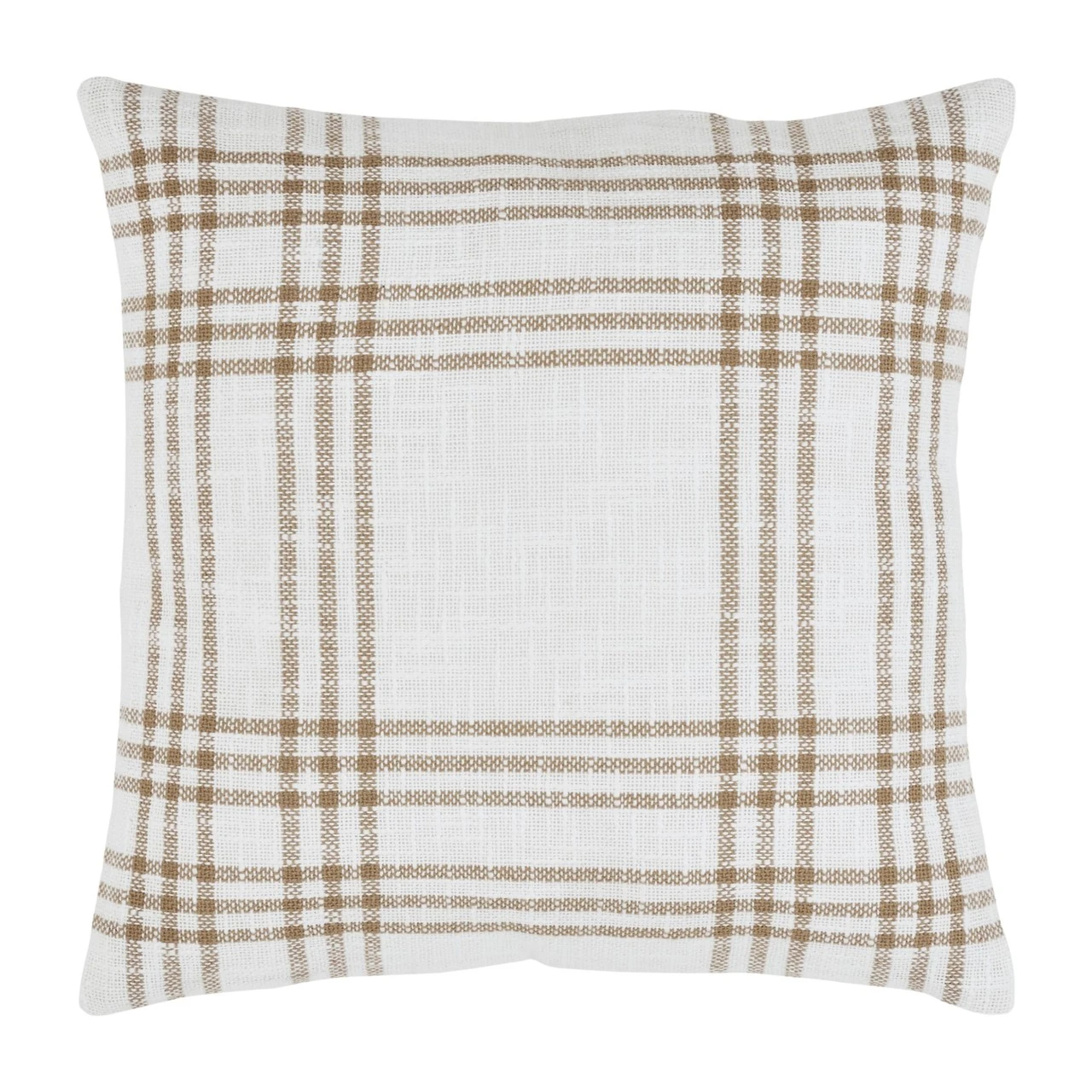 Wheat Plaid Give Thanks Pillow - 18x18 4 Wheat Plaid Give Thanks Pillow - 18x18 - Image 4