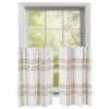 Wheat Plaid Tiers - Set Of 2 72x36