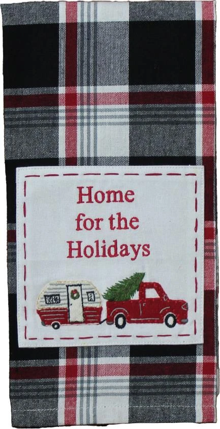 Winter Plaid Dishtowels - Home For The Holidays Set Of 2 - FINAL SALE - NO RETURNS 1 Winter Plaid Dishtowels - Home For The Holidays Set Of 2 - FINAL SALE - NO RETURNS