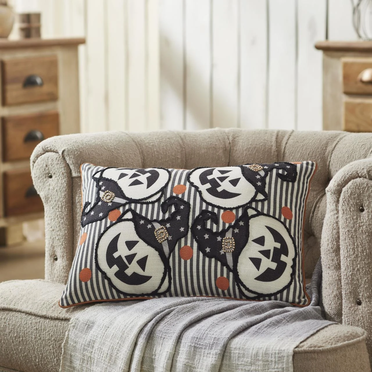 Witchy Pumpkins Pillow - 14x20 2 Witchy Pumpkins Pillow - 14x20 - Image 2