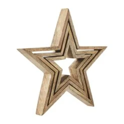 Wooden Nested Stars - Natural 7 Wooden Nested Stars - Natural -Country Home Decor Store wooden nested stars natural 840233935157 image3 35085.1763583574