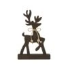 Woodland Winter Dark Wooden Reindeer - 7x11