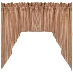 Alternative view of York Ticking Red Swags - 72x36